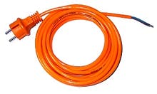PUR-Anschlusskabel H05BQ-F 2X1 10m mit Schukostecker